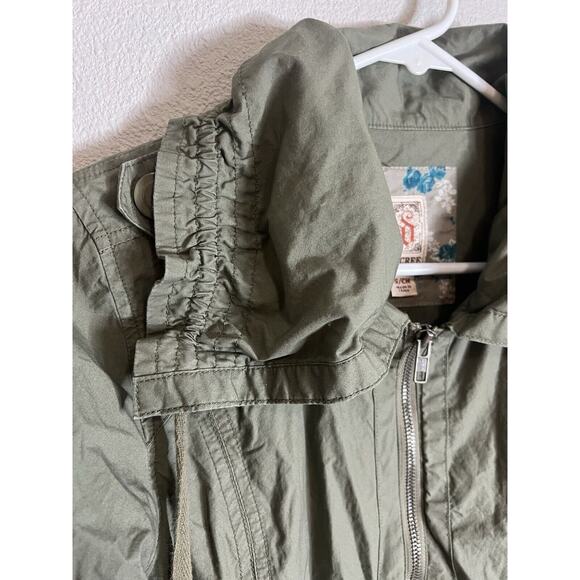 Decree Olive Zip Front Cotton Utility Jacket Y2K Grunge Sz Small - Picture 4 of 7